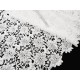 Destock 3.2m tissu dentelle guipure épais souple blanche largeur 138cm 