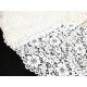 Destock 1.5m tissu dentelle haute couture lourd fluide festonnés écru largeur 145cm