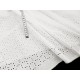 Destock 1.4m tissu broderie anglaise coton doux blanc largeur 148cm 