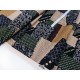 Destock 1.25m tissu japonais lin dobby motif traditionnel largeur 115cm