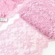 Déstock 8.5m dentelle élastique japonaise fine spécial lingerie rose largeur 18cm