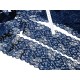 Déstock 10.7m dentelle élastique japonaise haute couture  bleue marine largeur 8cm