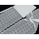 Déstock 7.8m dentelle élastique spécial lingerie douce blanche largeur 18cm