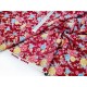 Destock 1m tissu japonais sevenberry chirimen polyester fluide fleuri largeur 120cm