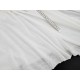 Destock 1.25m tissu jersey polyester extra doux fluide blanc grande largeur 200cm