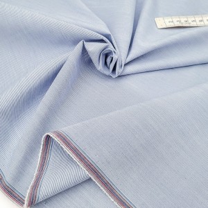 Destock 0.8m tissu japonais coton soyeux rayures tissées extensible largeur 117cm 