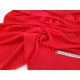 Destock 1.58m tissu cupro soyeux lourd fluide extra doux rouge largeur 145cm