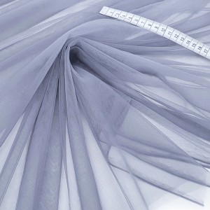 Destock 3m tissu tulle extra fin doux gris largeur 150cm