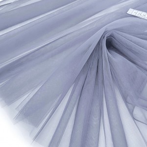 Destock 2.2m tissu tulle extra fin doux gris largeur 150cm