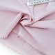 Destock 1.6m tissu percale polyester soyeux lourd fluide rose poudré largeur 153cm