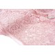 Destock 1.6m tissu dentelle brodé fluide rose poudré largeur 155cm 