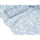 Destock 2.2m tissu dentelle brodé fluide gris largeur 160cm 