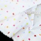 Destock 2m tissu batiste coton pissenlit multicolore fond blanc largeur 148cm