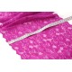 Déstock lot 4.5m dentelle élastique lingerie fluide magenta largeur 28.5cm