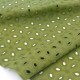 Destock 2m tissu broderie anglaise crépon coton doux vert anis largeur 140cm 