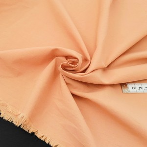 Déstock 1.5m tissu batiste coton lavé doux terracotta largeur 155cm 