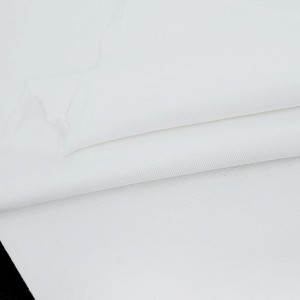 Destock 0.55m tissu jersey bord côte 1/1 épais coton blanc largeur 148cm 