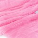 Destock 2m tissu mousseline plissé fluide rose largeur 149cm