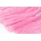 Destock 2m tissu mousseline plissé fluide rose largeur 149cm