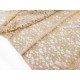 Destock 2.5m tissu dentelle haute couture fluide beige largeur 99cm