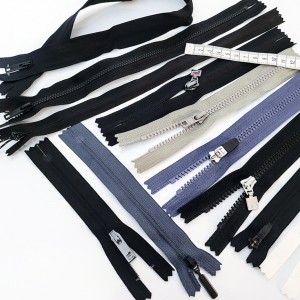 Destock 11 fermetures glissière zip non séparables longueur 13-51cm