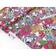 Destock 1.3m tissu popeline polyester motif fleuri largeur 150cm