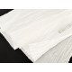 Destock 2.9m tissu crépon coton fin doux blanc largeur 133cm 