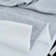 Destock 1.7m tissu jersey sweat coton fourré gris chiné largeur 162cm 