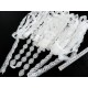 Destock lot 16.7m dentelle guipure fine fluide blanc blanc écru largeur 2cm