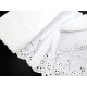 Destock lot 3.7m tissu dentelle broderie anglaise coton écrue largeur 33cm