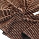 Destock 0.85m tissu jersey lycra lurex doux fluide bronze largeur 160cm