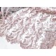 Destock 1.1m tissu dentelle broderie tulle brodé de sequins perles haute couture largeur 145cm