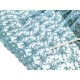 Destock 0.88m tissu dentelle broderie guipure sequin lourd haute couture largeur 129cm