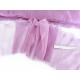 Destock lot 10 bands de tissu tulle plissé mauve taille 90*22cm