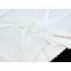 Déstock 1.55m tissu satin de duchesse lourd fluide polyester blanc écru largeur 155cm 
