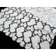 Destock 0.65m tissu broderie anglaise polyester écru largeur 112cm 