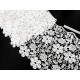 Destock lot 8m dentelle guipure polyester souple écrue largeur 26.5cm