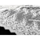 Destock 0.9m tissu dentelle broderie tulle brodé sequins haute couture écru largeur 1133cm