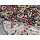 Destock coupon tissu dentelle broderie tulle brodé sequins haute couture 88*88cmcm