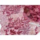 Destock 0.7m tissu dentelle broderie tulle brodé sequins haute couture largeur 137cm