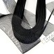 Destock 24m tresse crin en cheval à coudre noir largeur 5.2 cm
