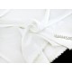 Déstock 0.96m tissu satin de duchesse lourd fluide polyester blanc écru largeur 155cm 