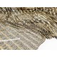 Destock 0.6m tissu dentelle broderie tulle brodé sequins haute couture 145cmcm