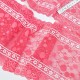 Déstock 7.2m dentelle élastique douce fluide rose largeur 16.5cm