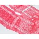 Déstock 7.2m dentelle élastique douce fluide rose largeur 16.5cm