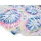 Destock 2.1m tissu jersey coton fin imprimé tie and dye largeur 180cm