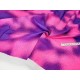 Déstock 2.08m tissu batiste polyester soyeux imprimé rose violet largeur 145cm 