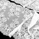 Déstock 5.6m dentelle élastique douce fluide blanche écrue largeur 23cm