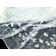 Destock 1.1m tissu dentelle broderie tulle extra fin brodé souple largeur 165cm