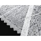 Destock 0.95m dentelle broderie organza brodé blanche largeur 135cm